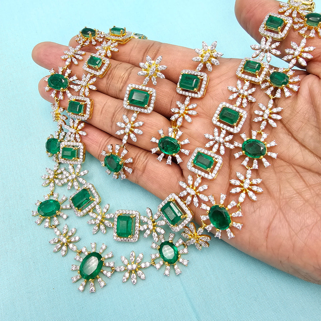 Emerald Diamond Necklace