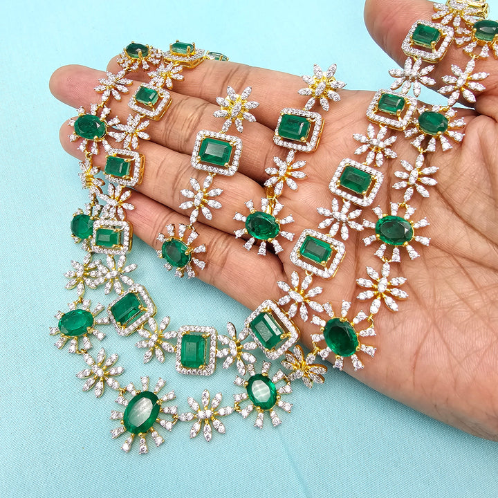 Emerald Diamond Necklace