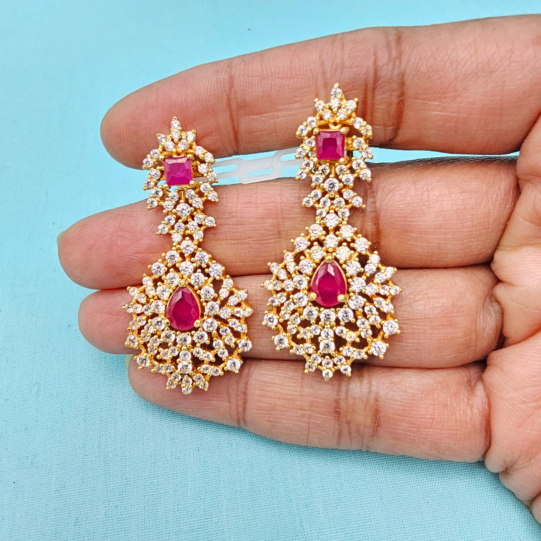 Silver Navratna Necklace Set