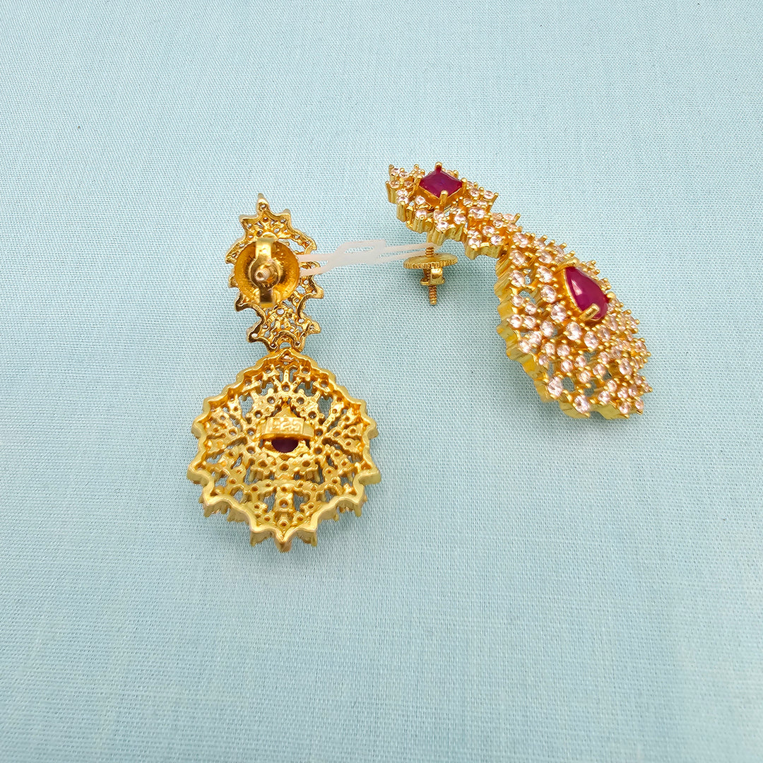 Silver Navratna Necklace Set