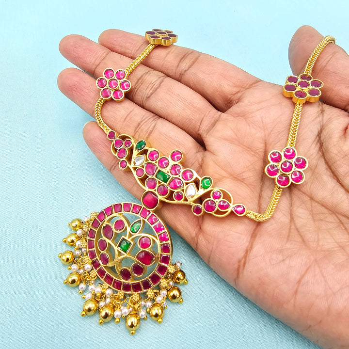 Short Jadau Kundan Necklace