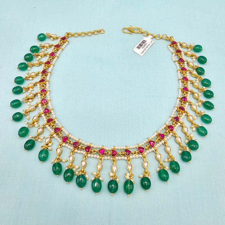 Kundan beads Necklace