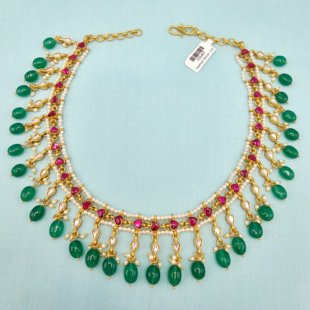 Kundan beads Necklace