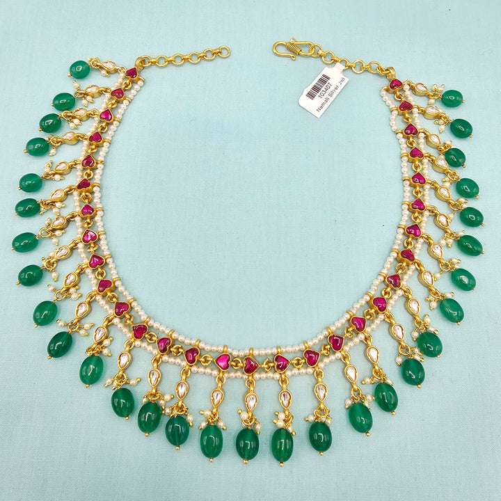 Kundan beads Necklace