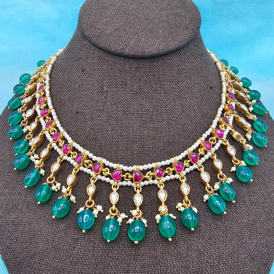 Kundan beads Necklace