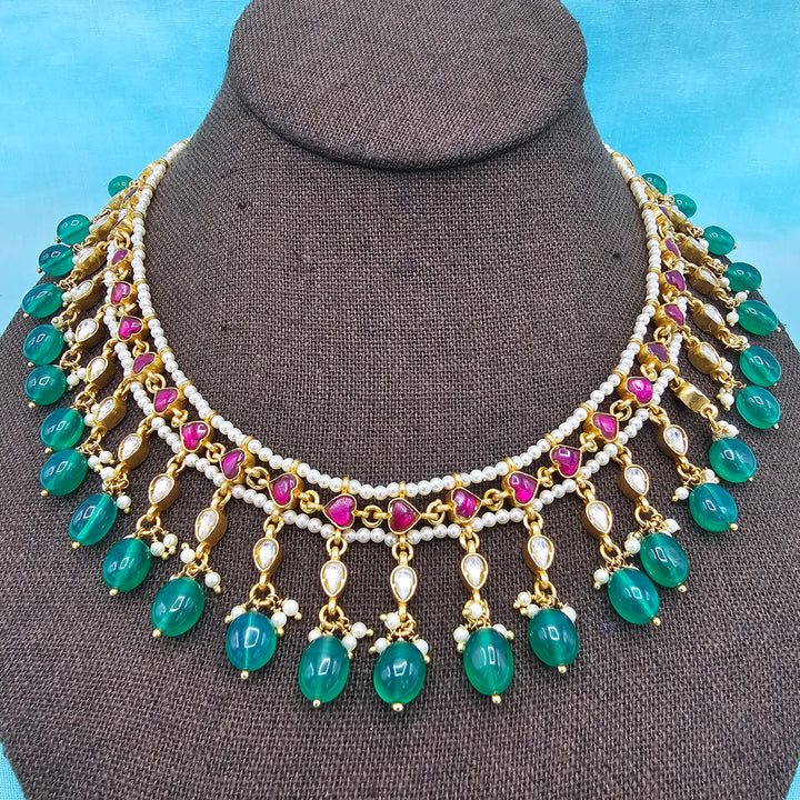 Kundan beads Necklace