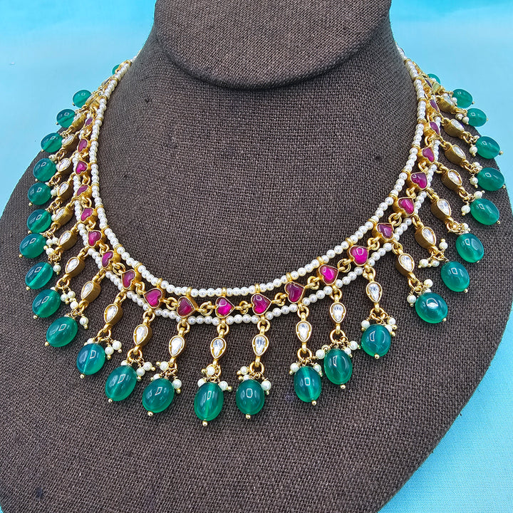 Kundan beads Necklace