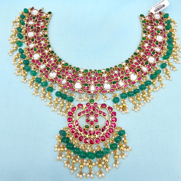 Silver Kundan Bridal Necklace