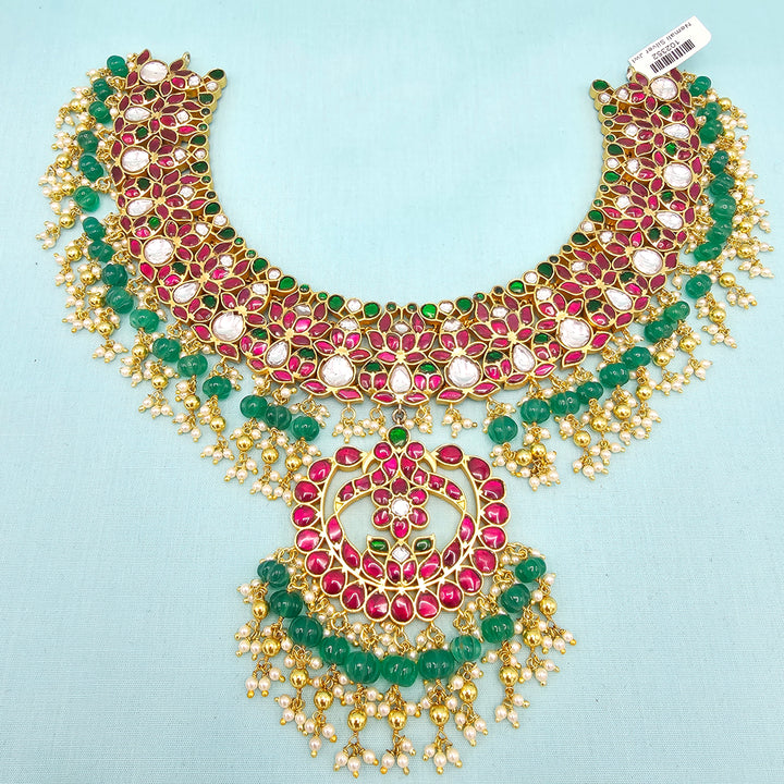 Silver Kundan Bridal Necklace
