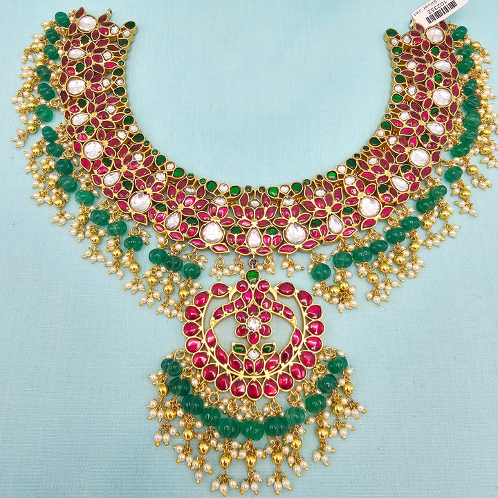Silver Kundan Bridal Necklace