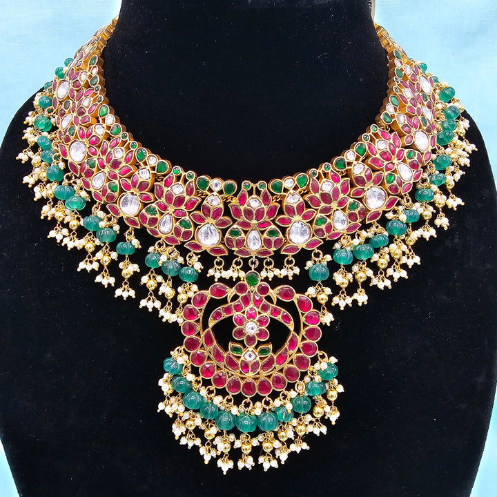 Silver Kundan Bridal Necklace