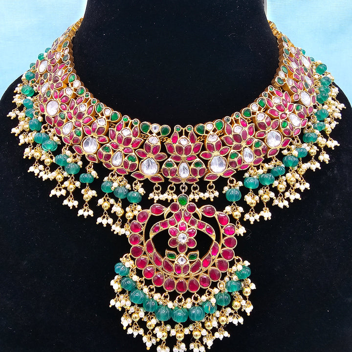 Silver Kundan Bridal Necklace
