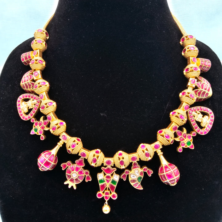 Temple Kundan Necklace