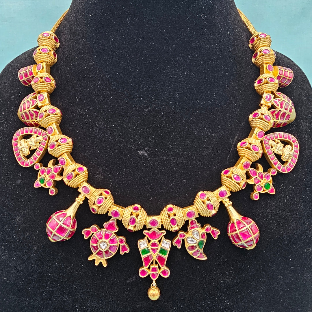 Temple Kundan Necklace