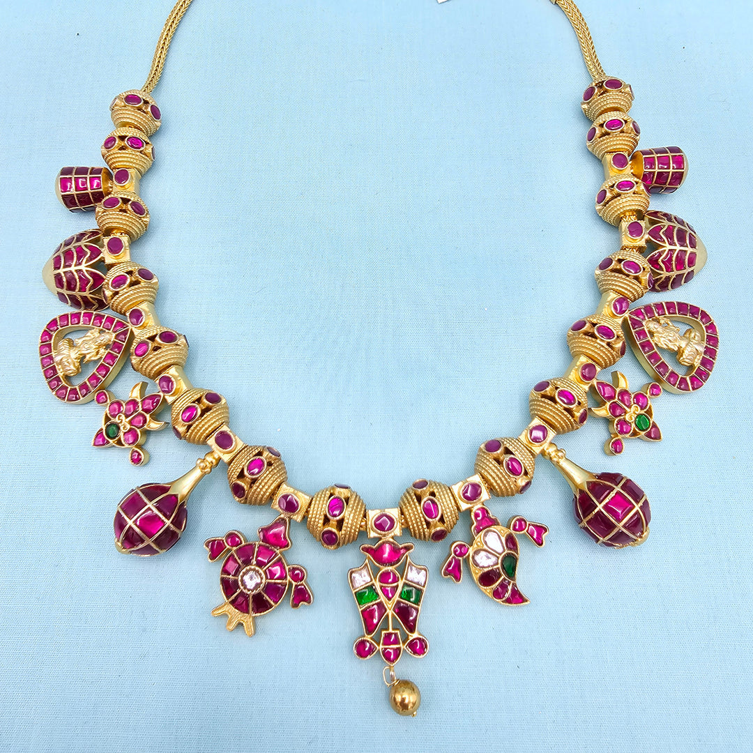 Temple Kundan Necklace