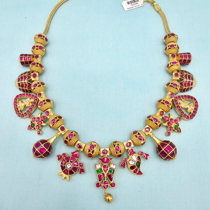 Temple Kundan Necklace