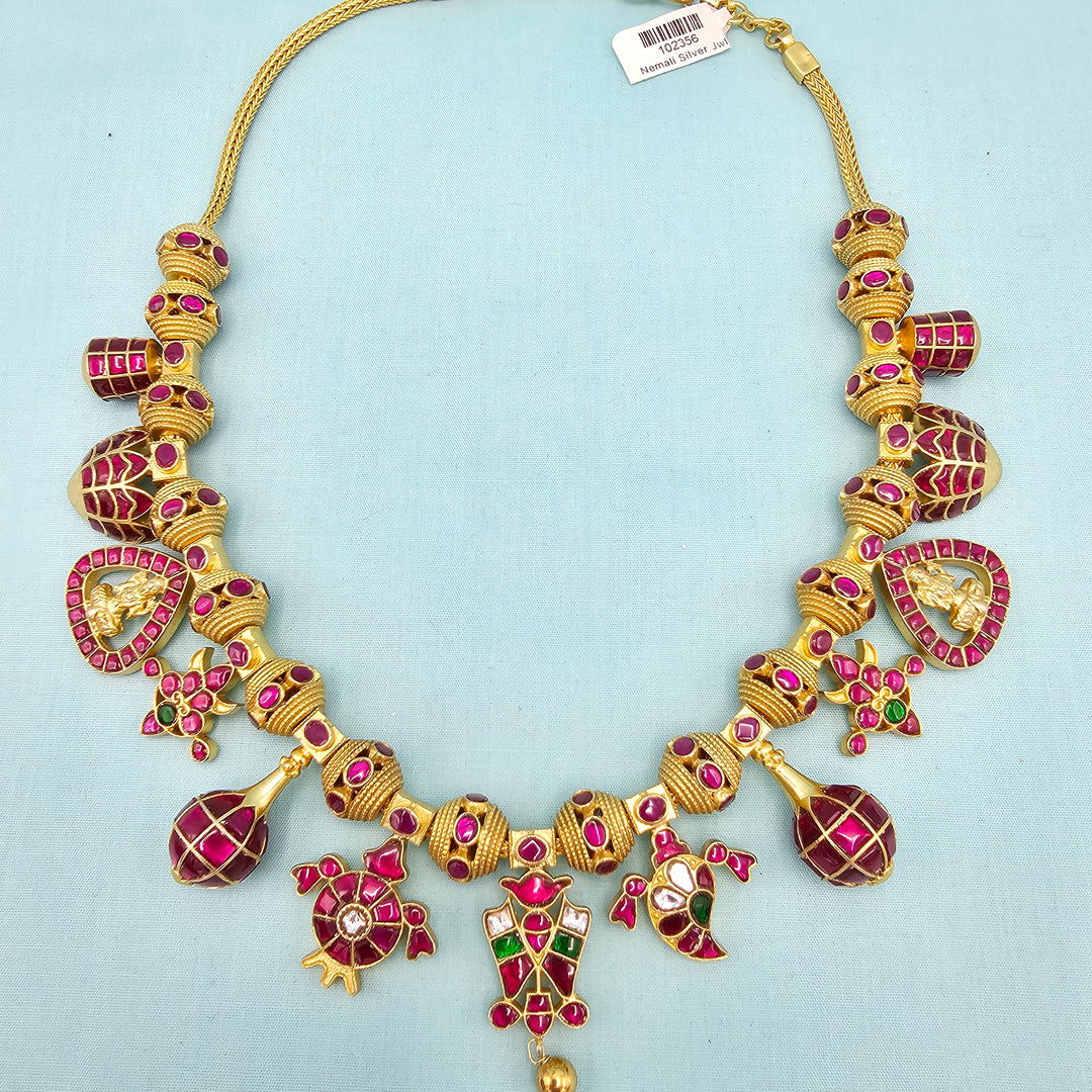 Temple Kundan Necklace