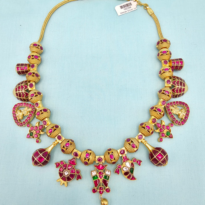 Temple Kundan Necklace