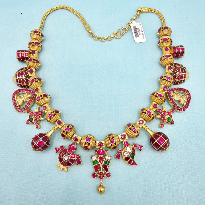 Temple Kundan Necklace