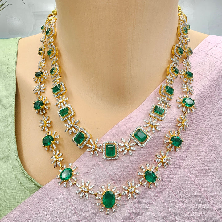 Emerald Diamond Necklace