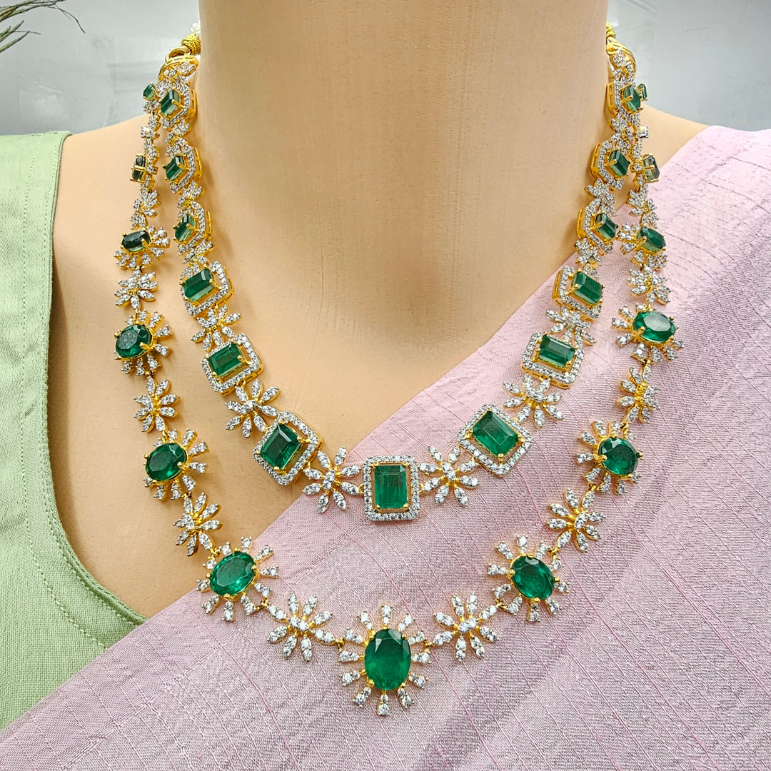 Emerald Diamond Necklace