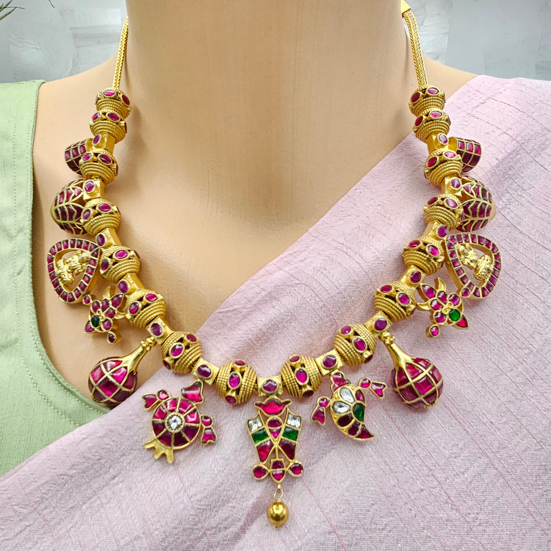 Temple Kundan Necklace