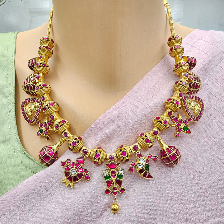 Temple Kundan Necklace