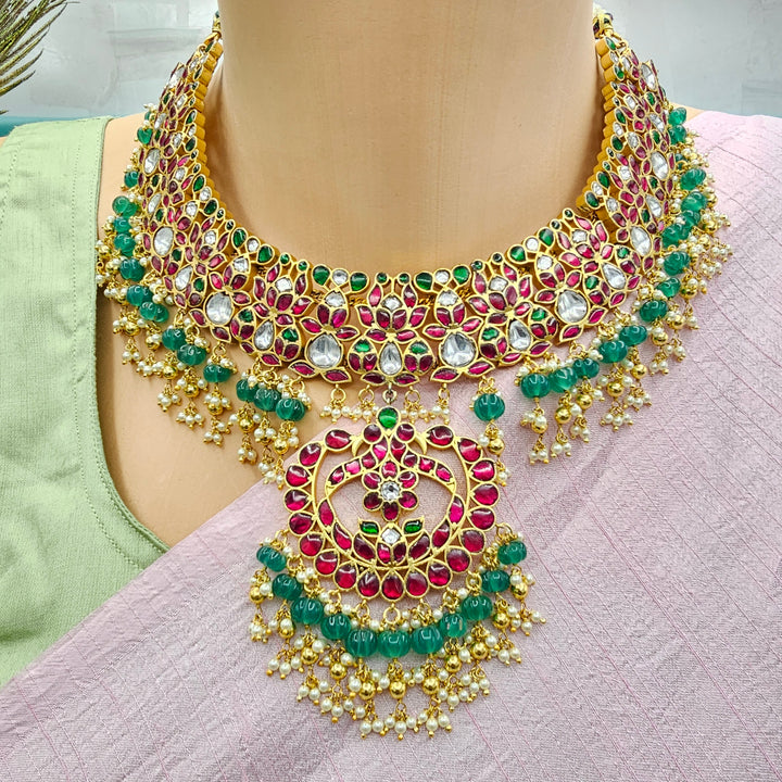 Silver Kundan Bridal Necklace