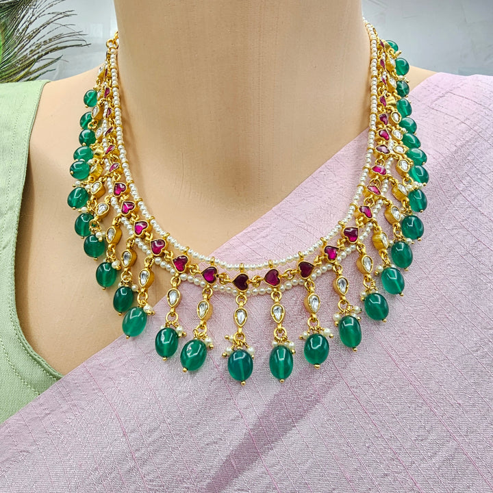 Kundan beads Necklace