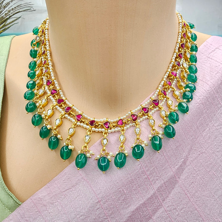 Kundan beads Necklace