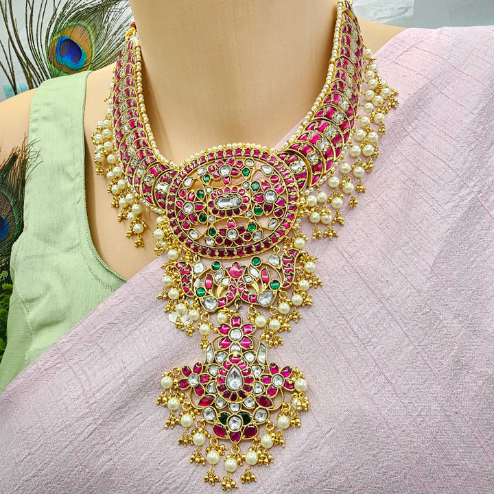 Silver Kundan Bridal Necklace