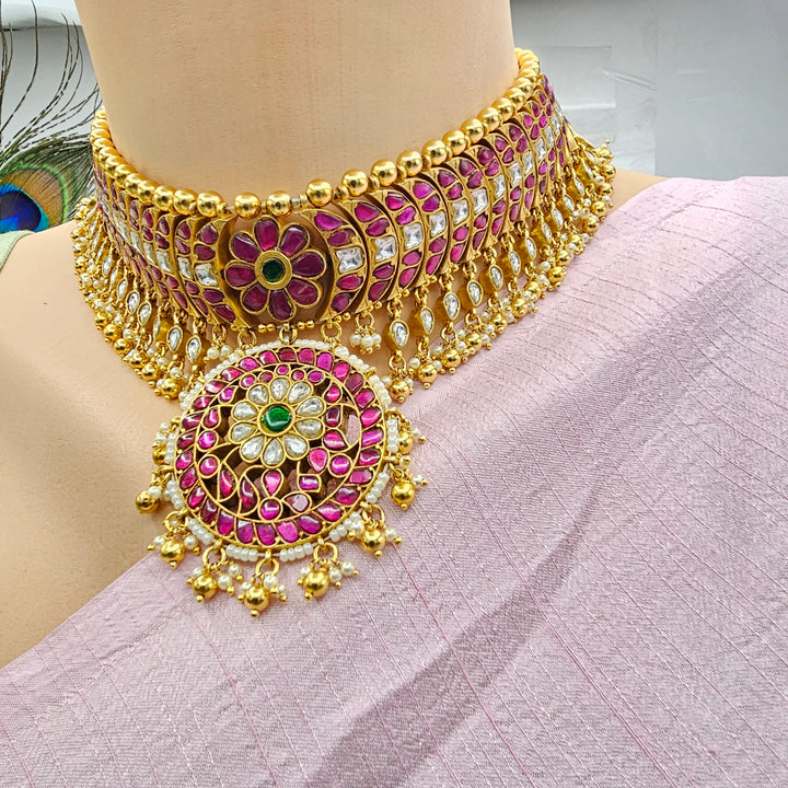 2 in One Kundan Choker/ Vaddanam