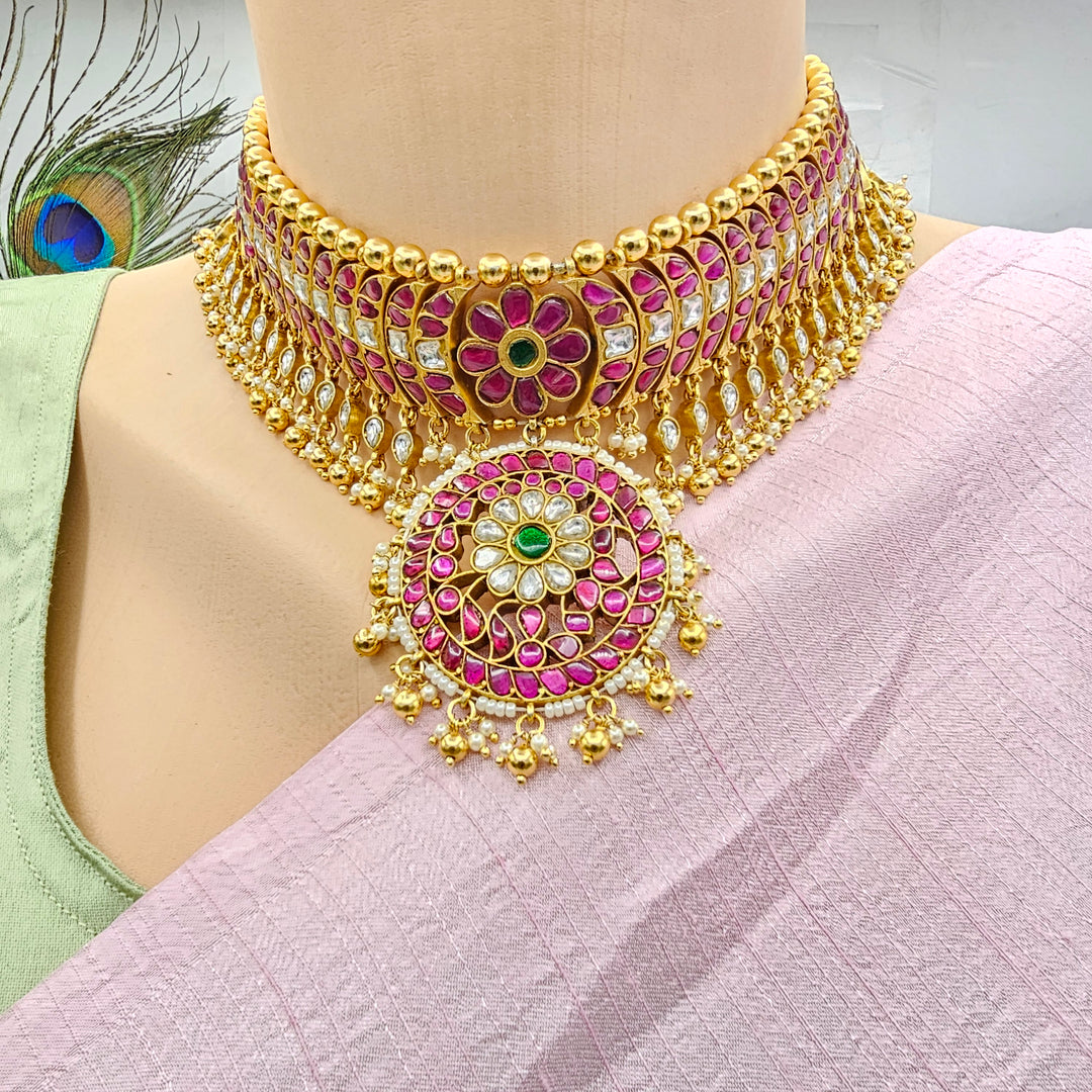 2 in One Kundan Choker/ Vaddanam