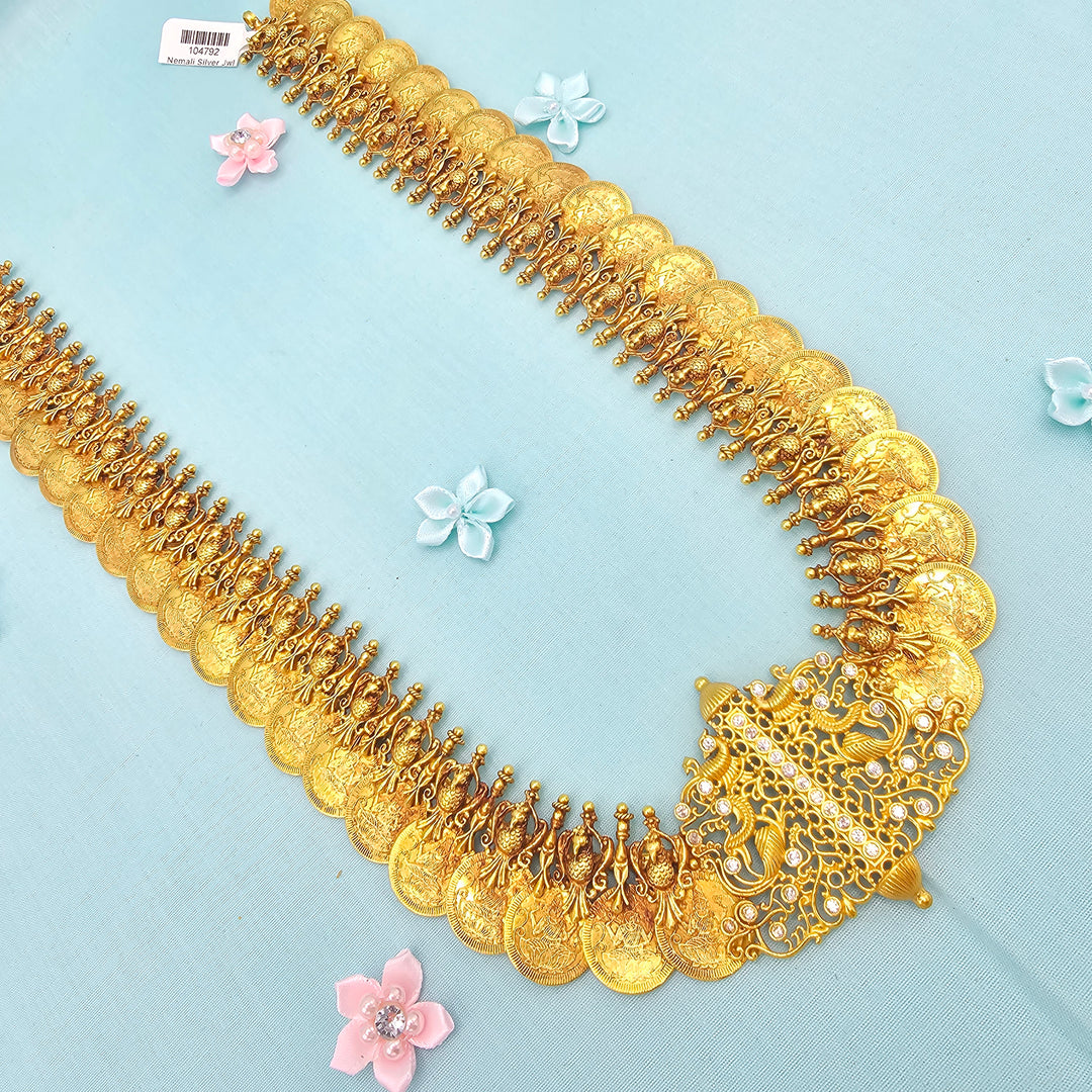 Lakshmi CZ Kasulaperu Necklace