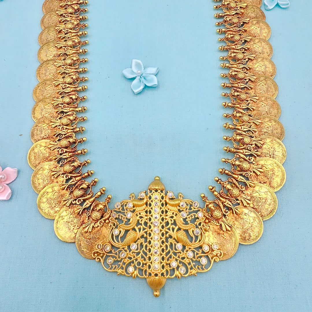 Lakshmi CZ Kasulaperu Necklace