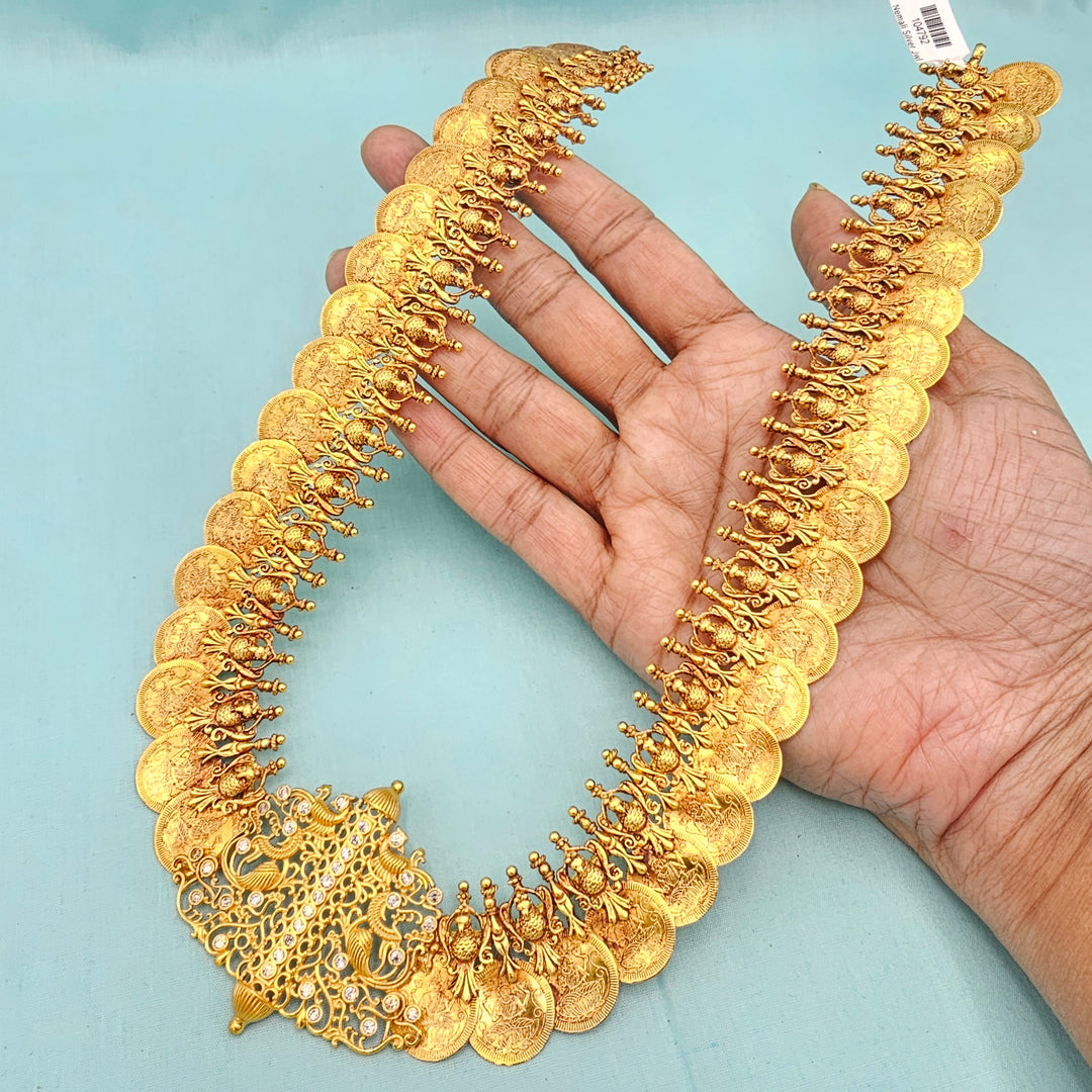 Lakshmi CZ Kasulaperu Necklace