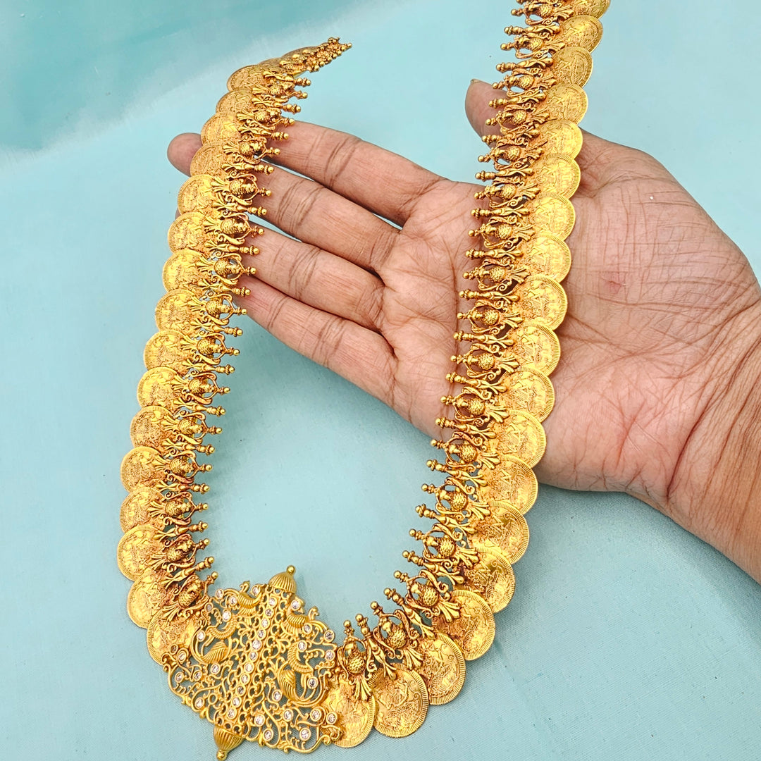 Lakshmi CZ Kasulaperu Necklace