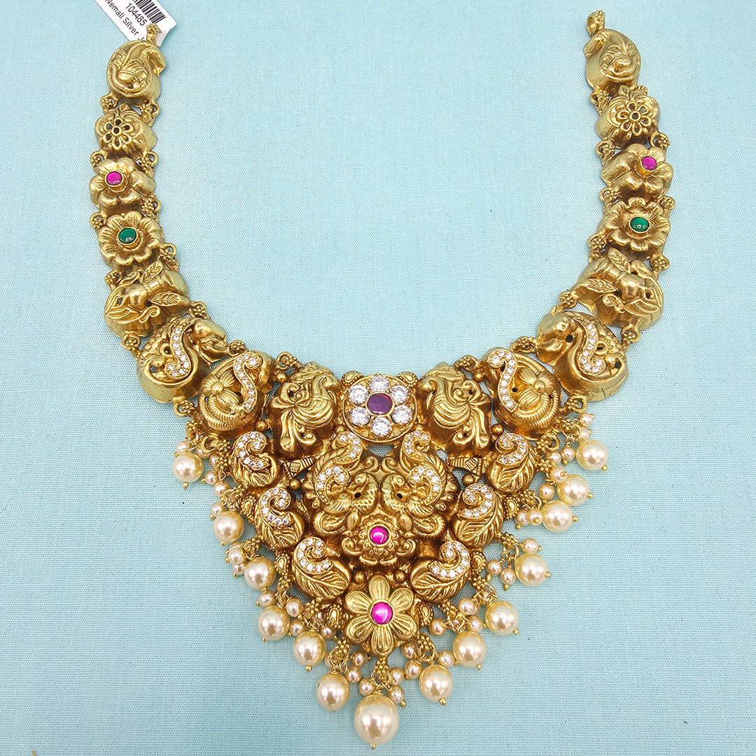 Peacock Nakshi Short Necklace set