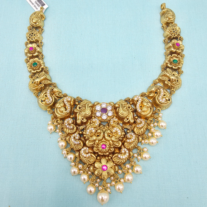 Peacock Nakshi Short Necklace set