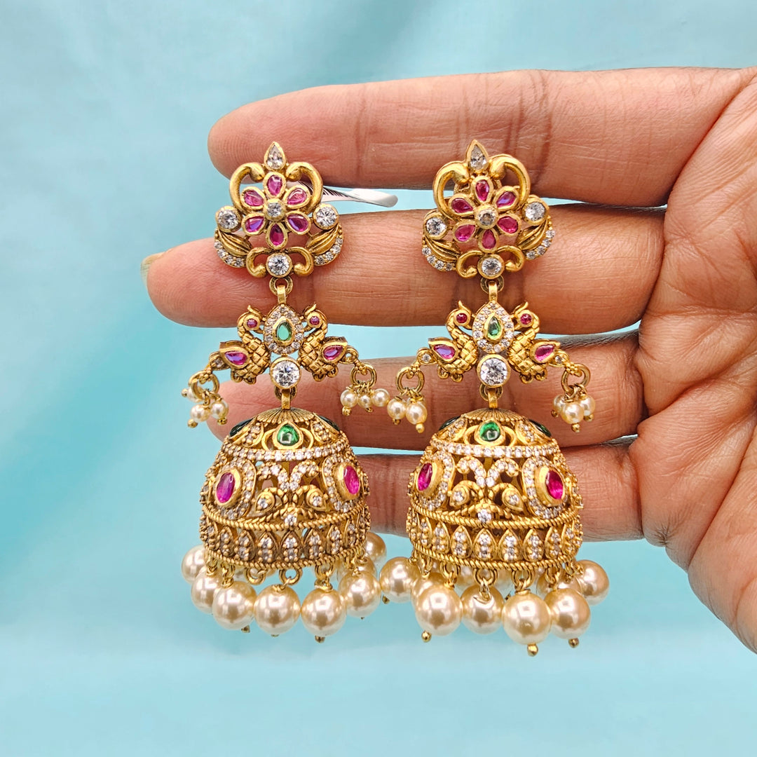 Peacock Nakshi Short Necklace set