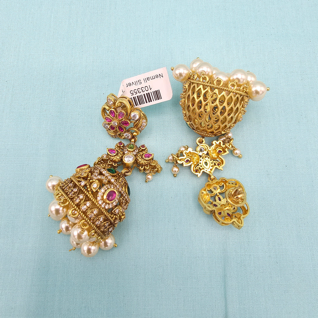 Peacock Nakshi Short Necklace set