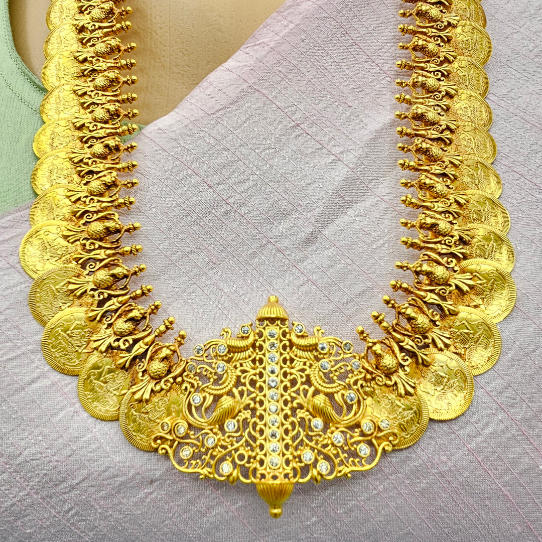 Lakshmi CZ Kasulaperu Necklace