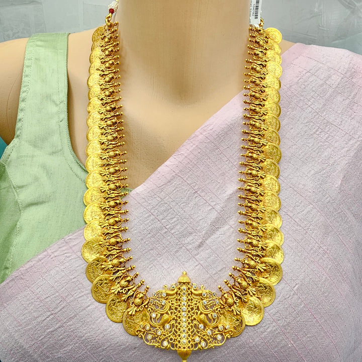 Lakshmi CZ Kasulaperu Necklace