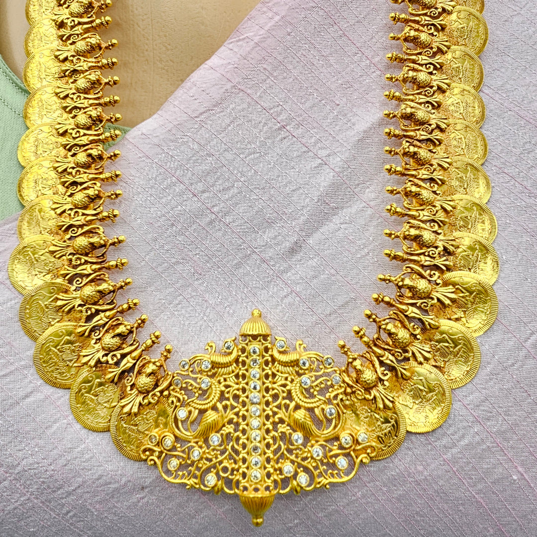 Lakshmi CZ Kasulaperu Necklace