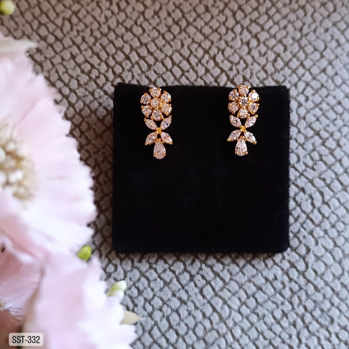 Flower design Silver Studs