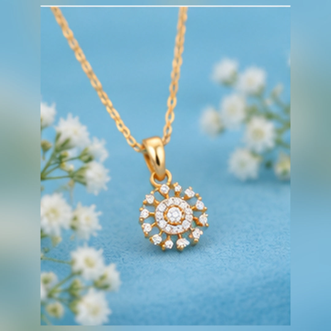 AAA+ Diamond Pendant set