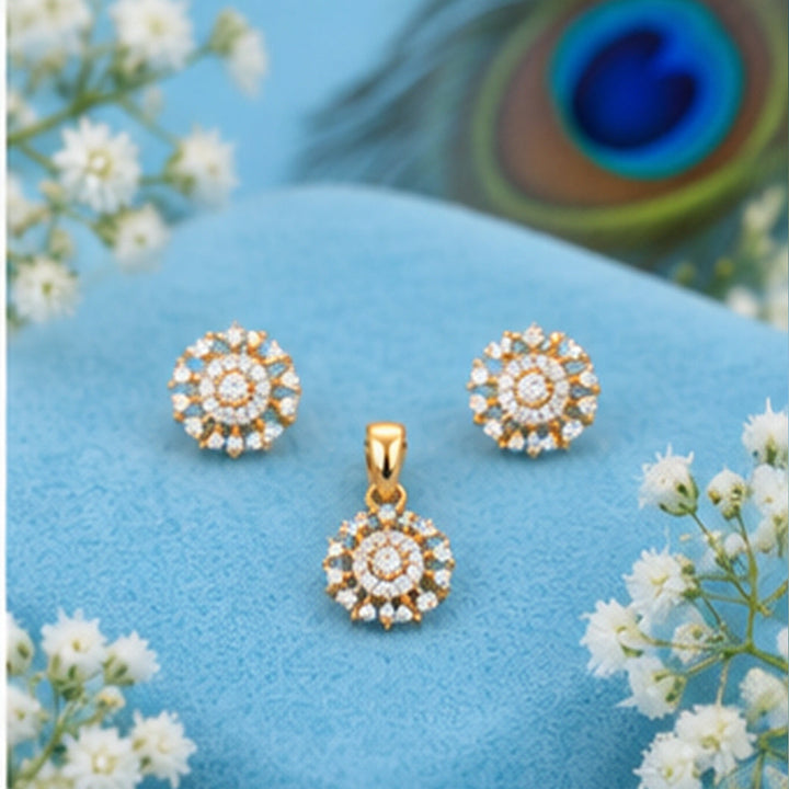 AAA+ Diamond Pendant set