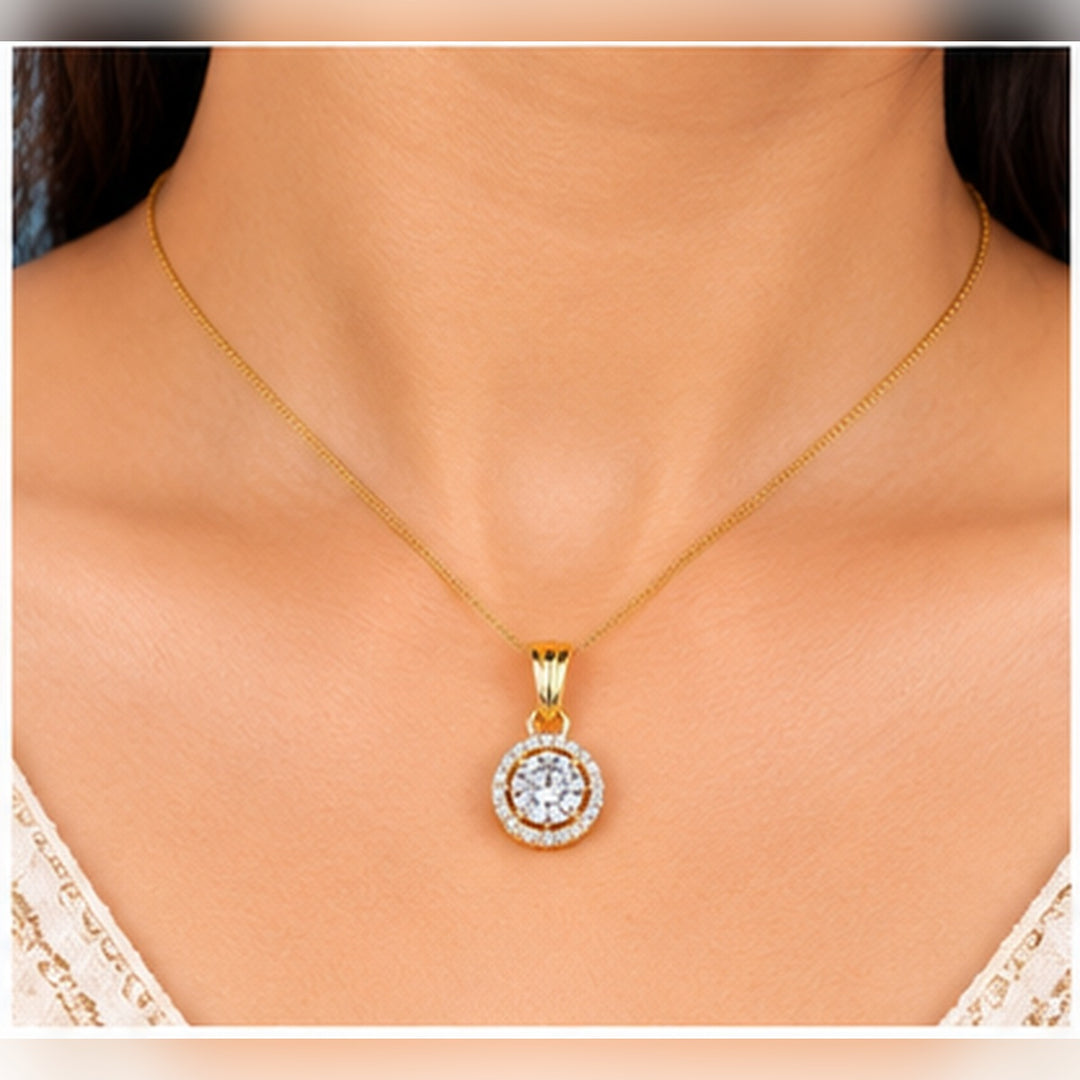 AAA+ Diamond Pendant set