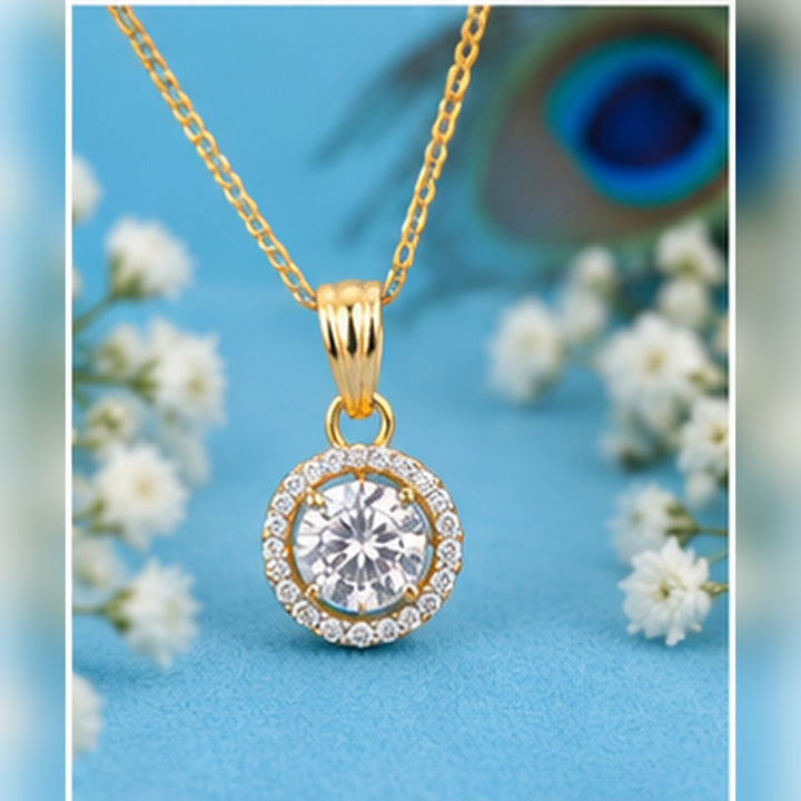 AAA+ Diamond Pendant set