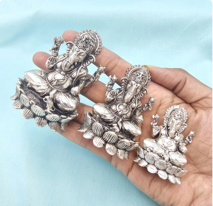 92.5 Silver Ganesh idol